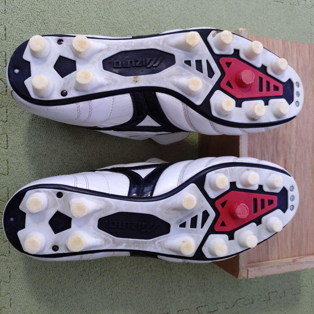 希少ミズノモレリア　白　折り返しタンモデル28cm　カンガルー革