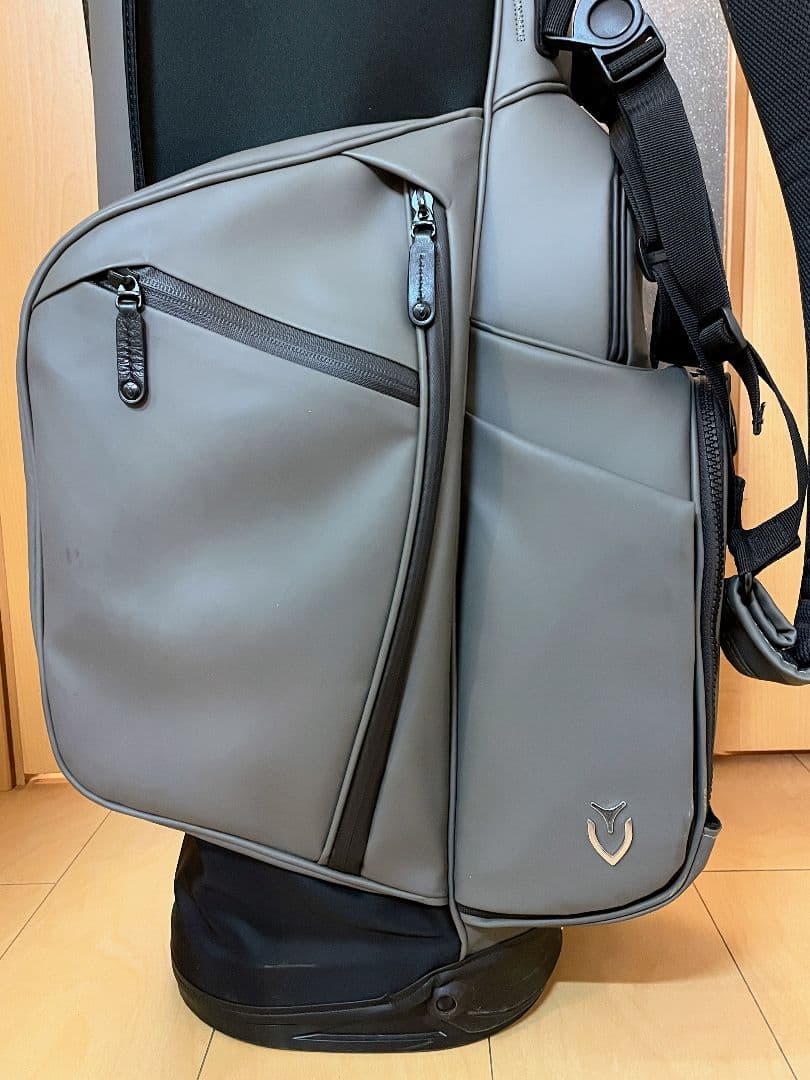 【レザー調美品】VESSEL★ベゼル★プレイヤー4.0★スタンドキャディバッグ