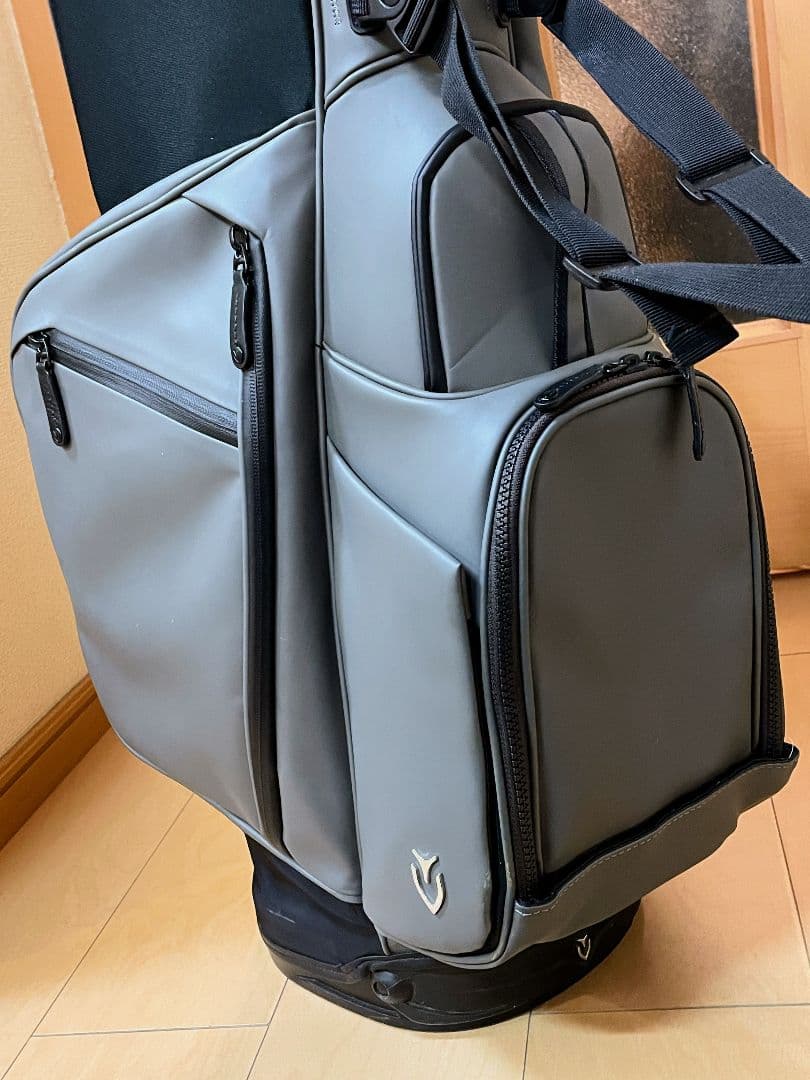 【レザー調美品】VESSEL★ベゼル★プレイヤー4.0★スタンドキャディバッグ