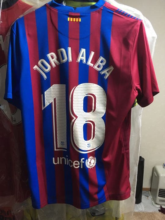 バルセロナ　ジョルディ・アルバ　ユニフォーム