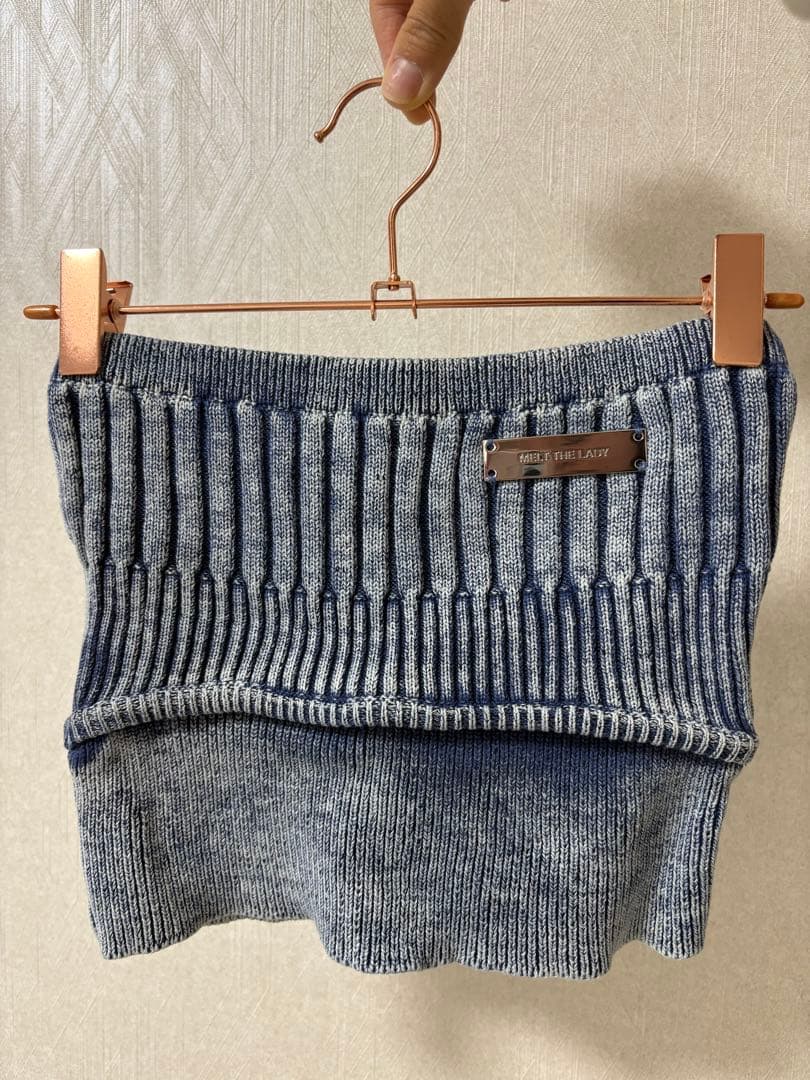 melt the lady rib tube tops チューブトップ トップス