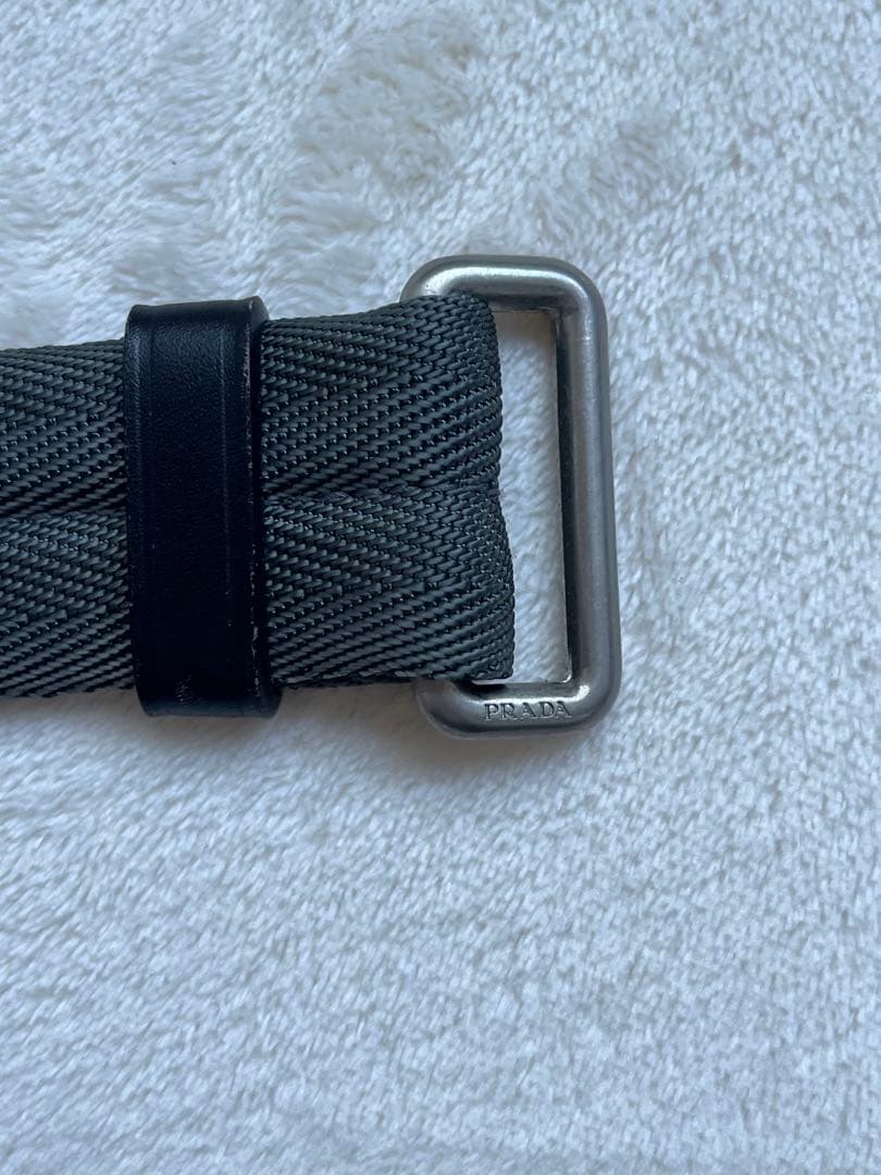 90s PRADA ベルト レザー ヴィンテージ archive イタリア製の通販