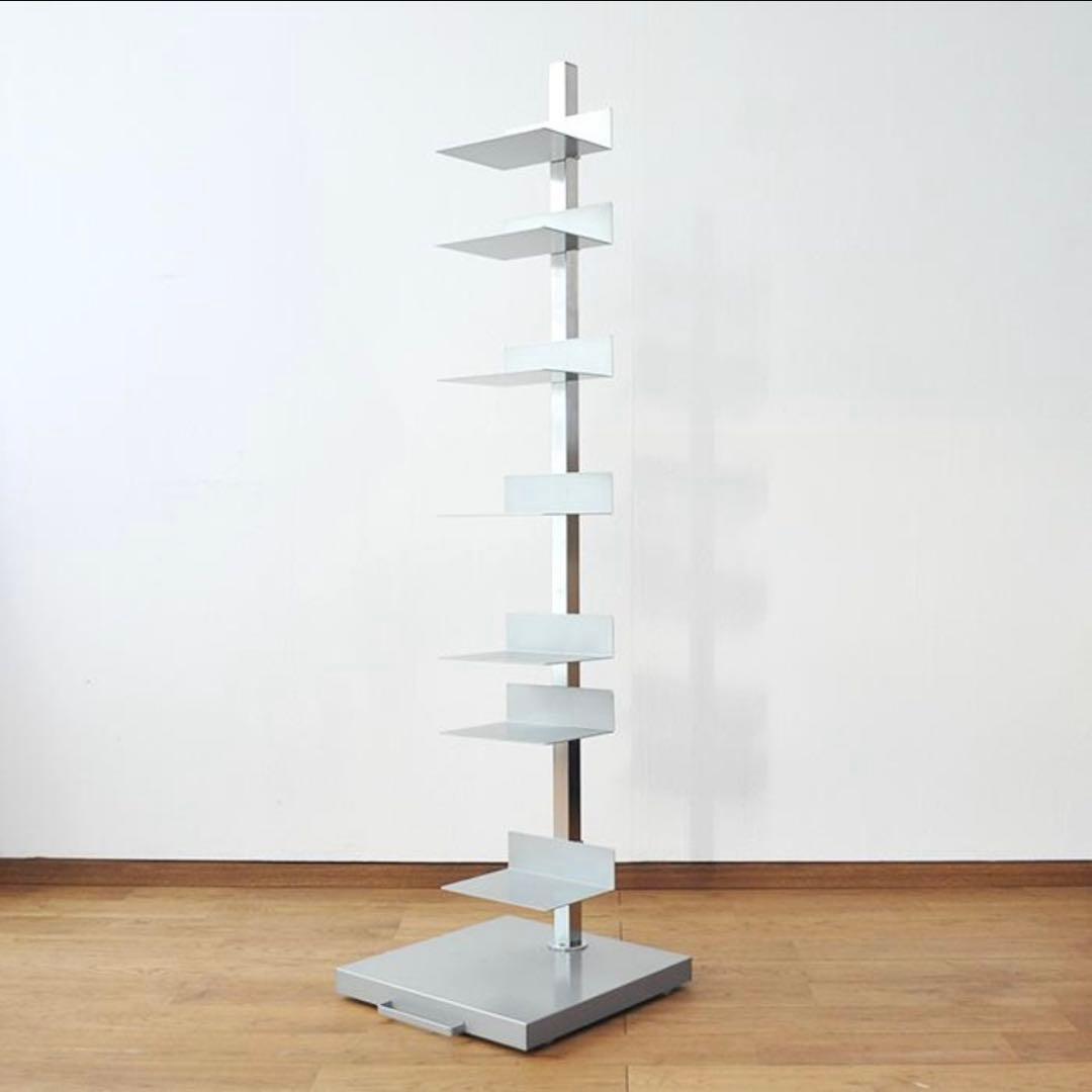 Tsum Dock ブックタワー 8段 シルバー ハイタイプ 足立製作所