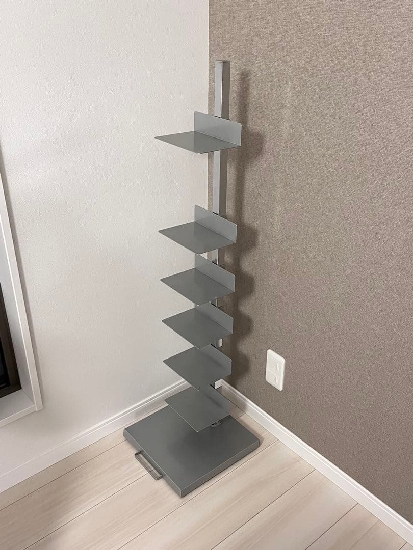 Tsum Dock ブックタワー 8段 シルバー ハイタイプ 足立製作所