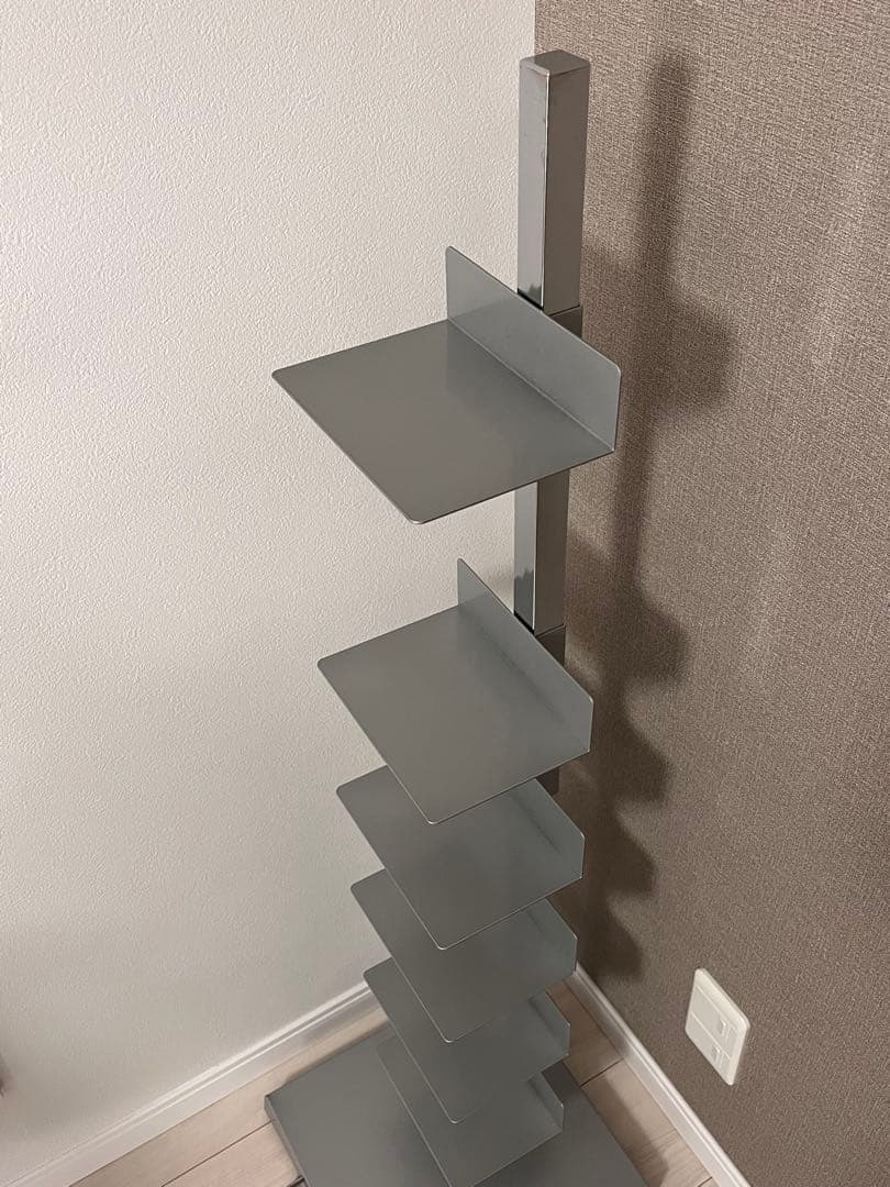 Tsum Dock ブックタワー 8段 シルバー ハイタイプ 足立製作所