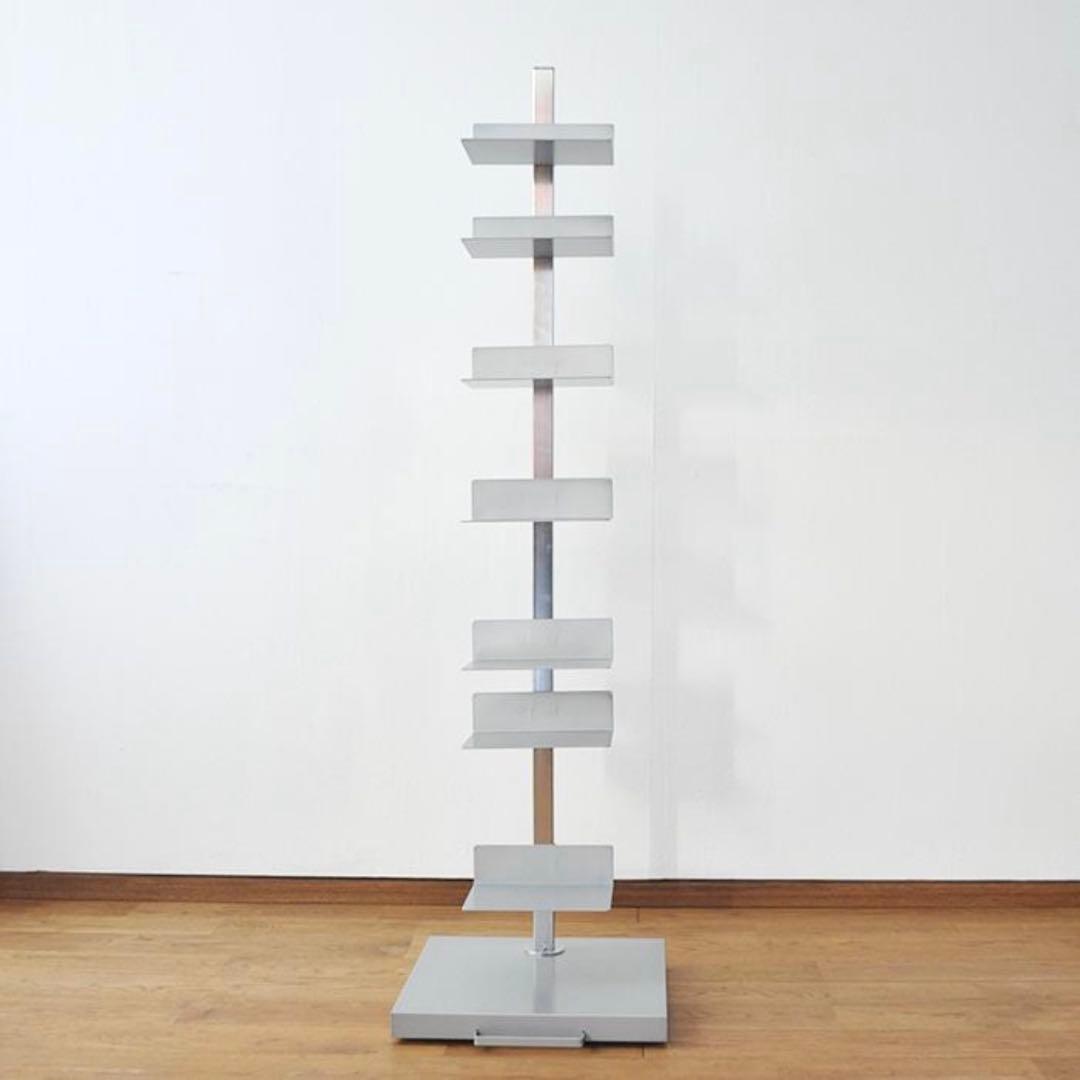 Tsum Dock ブックタワー 8段 シルバー ハイタイプ 足立製作所