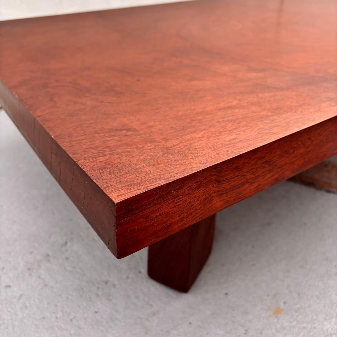 アンティーク 無垢材 一枚板センターテーブル 硬質で重厚な一枚板　ローテーブル