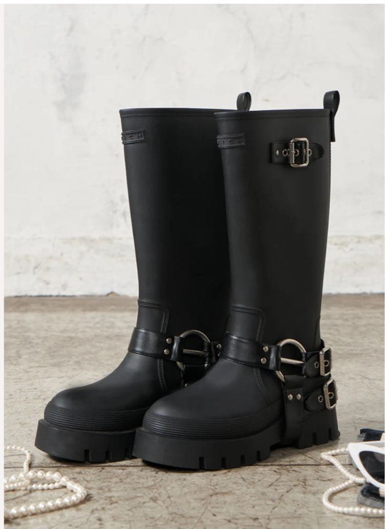 Darich♡新品ハーネスラバーブーツ【Ｍ】