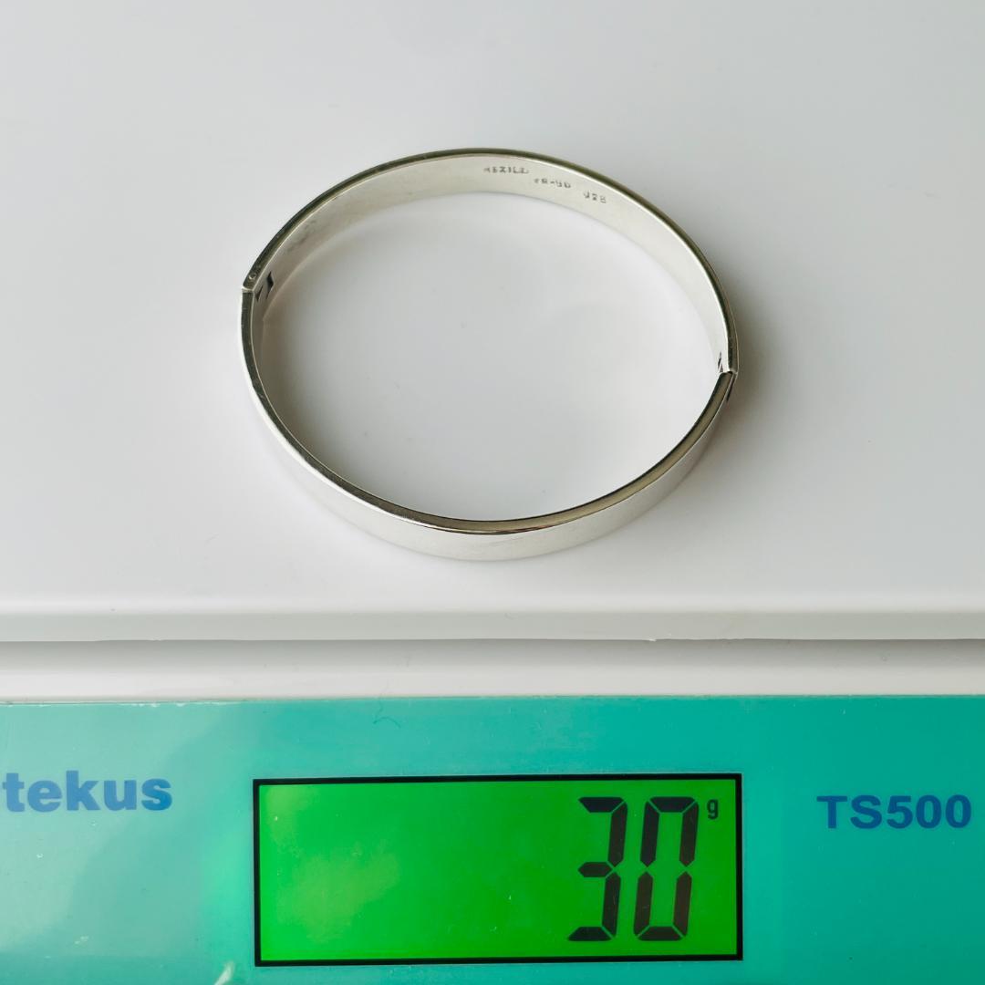 ビンテージ シルバー925 バングル MEXICO刻印 バングル タスコ 重厚