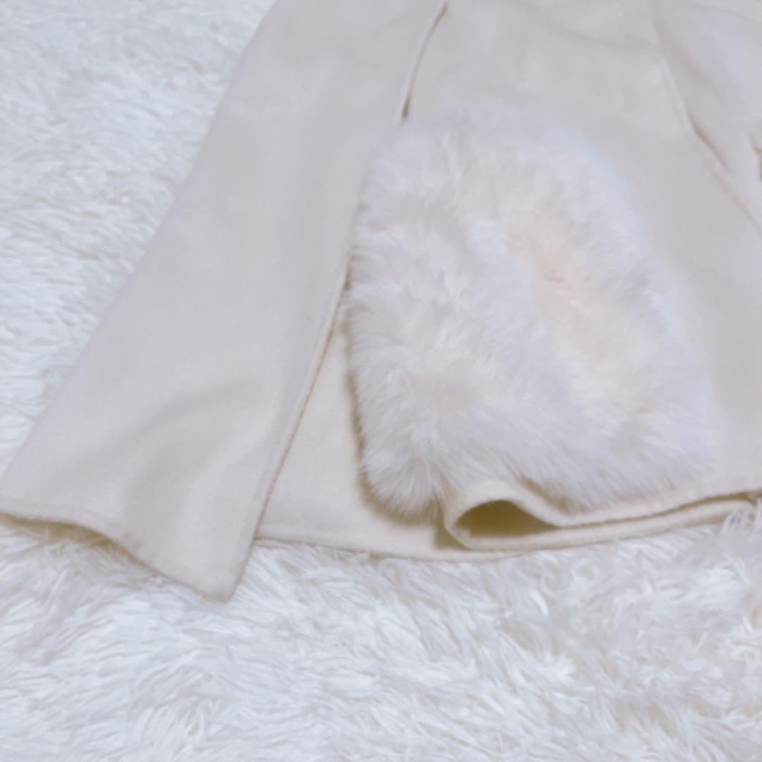 セルフォード ファーポケットリバーケープジャケット 23aw ホワイト