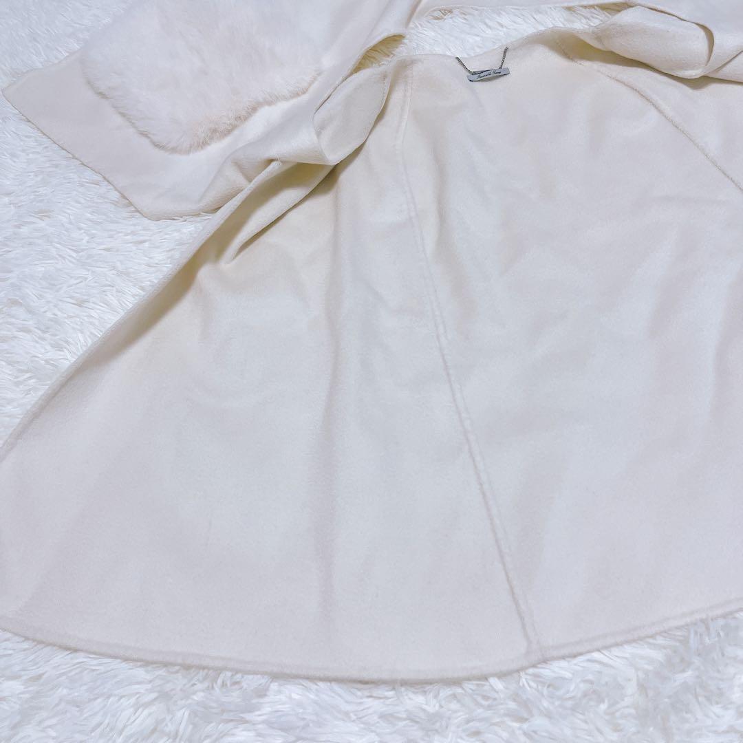 セルフォード ファーポケットリバーケープジャケット 23aw ホワイト