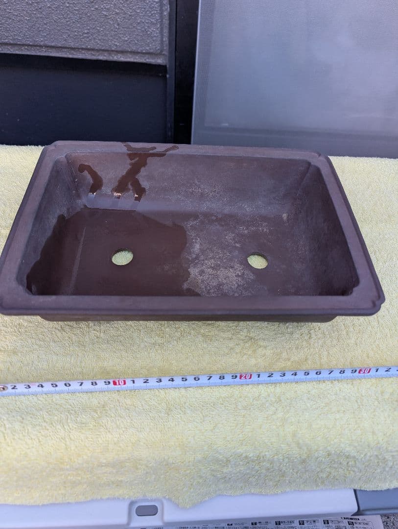 盆栽鉢、常滑 30cm松泉焼