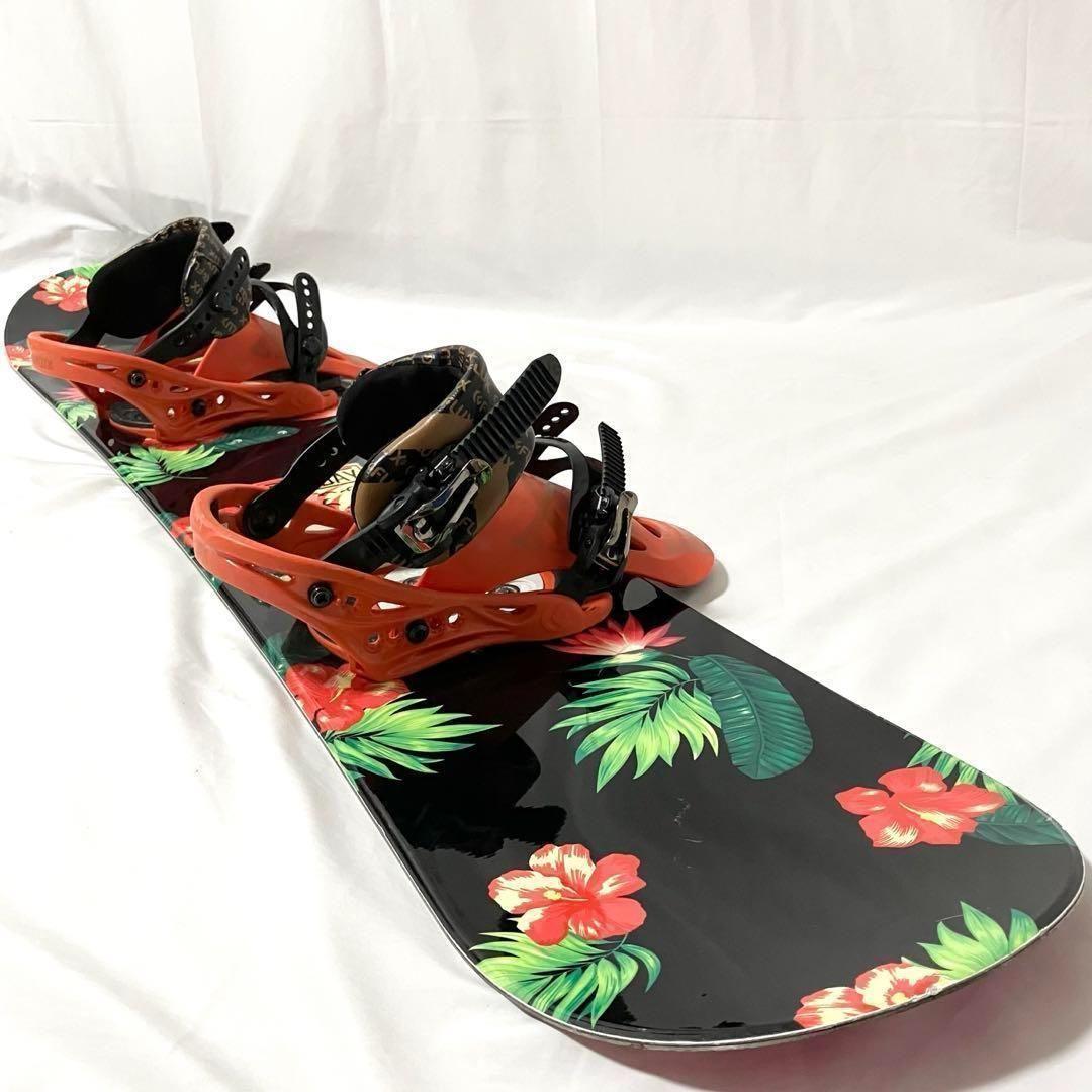 SHERBET × FLUX スノーボードセット 板138cm/ビンディングS