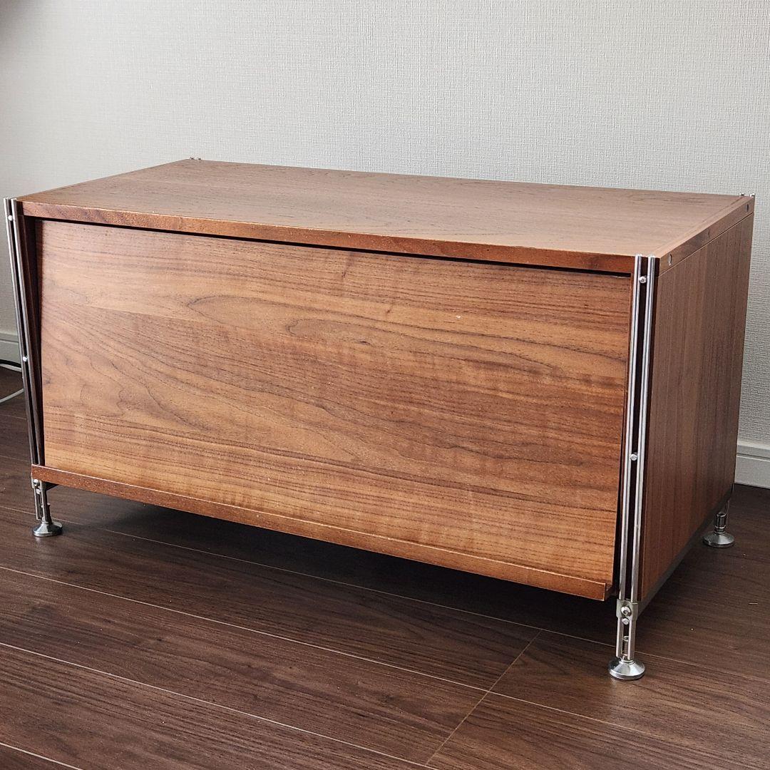 木製 ラック レコード テレビ台 便利家具 北欧 フラップ扉 無印 非売