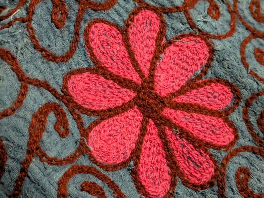 #145 ヴィンテージ ラリーキルト/ カンタキルト/ インディゴ染め　スザニ