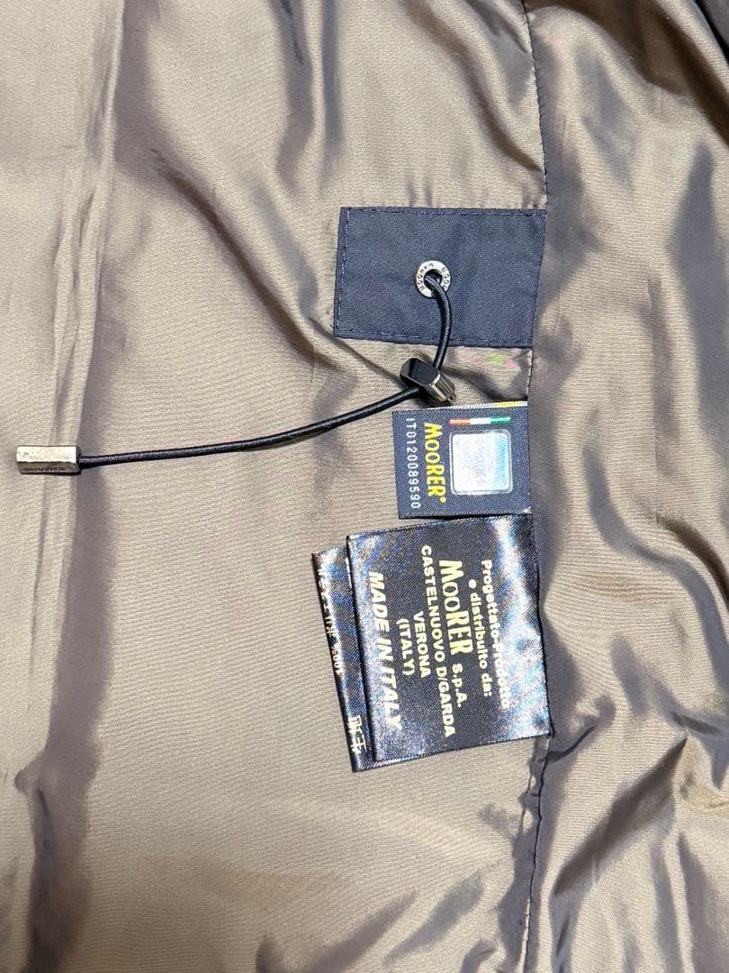 【美品】MOORER ムーレー SIRO サイズ46ダウンジャケット ネイビー