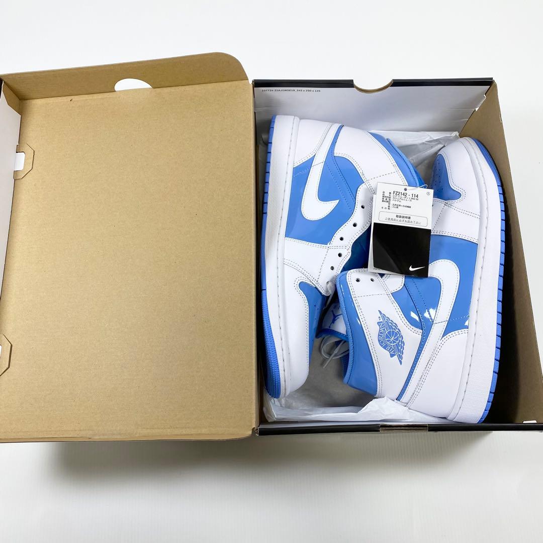 極美品】AIR JORDAN 1 MID SE ハイカット 紐 箱付き - メルカリ