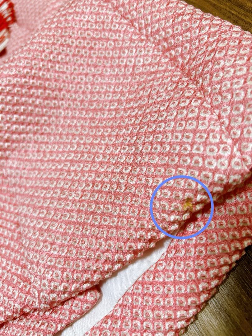 ピンク総絞り被布♡七五三　3歳　女の子　フルセット　一式　ピンク系　正絹