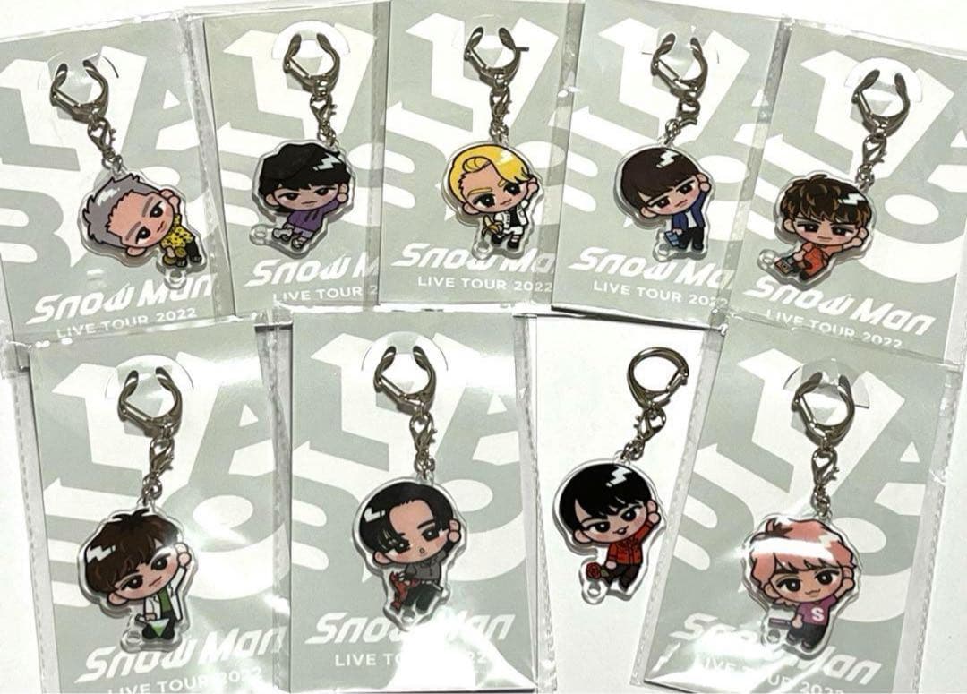 SnowMan すのチル キーホルダー 全員 9人 スノちる 渡辺翔太 目黒蓮