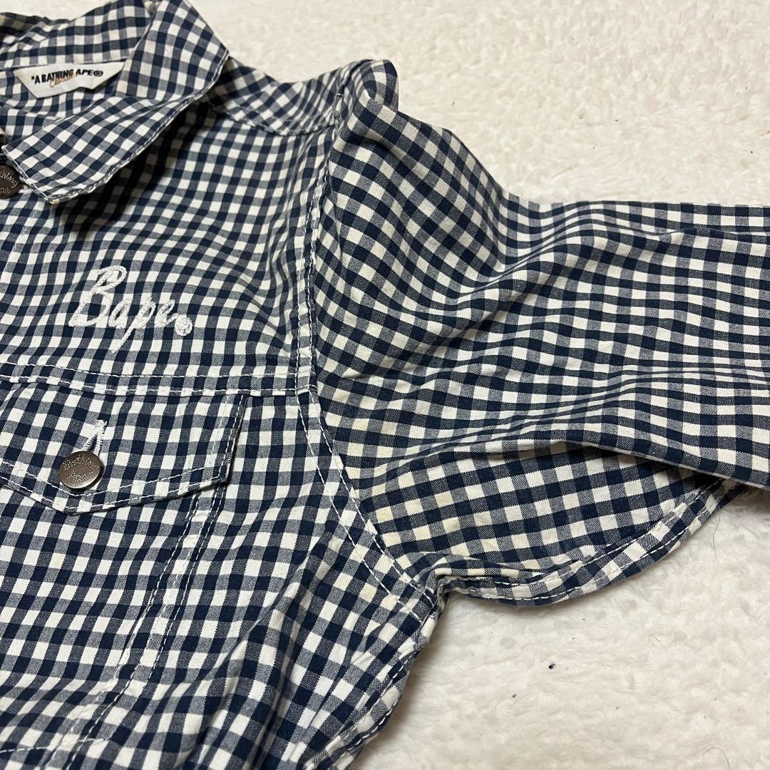 A BATHING APE 3rd型 ギンガムチェック ジャケット シャツ素材