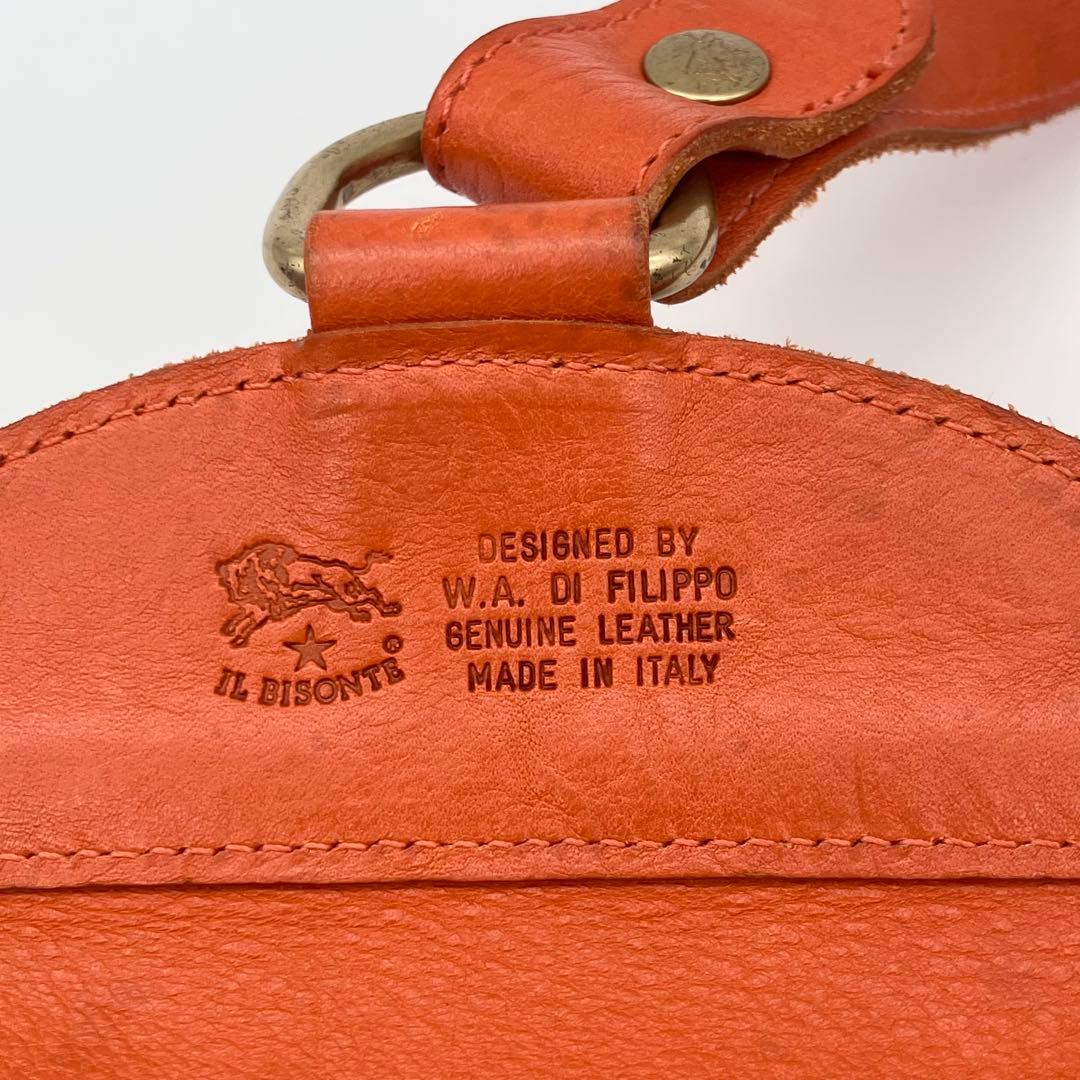 ⭐️希少美品⭐️ イルビゾンテ レザー ロゴ型押し ボディバッグ ショルダー