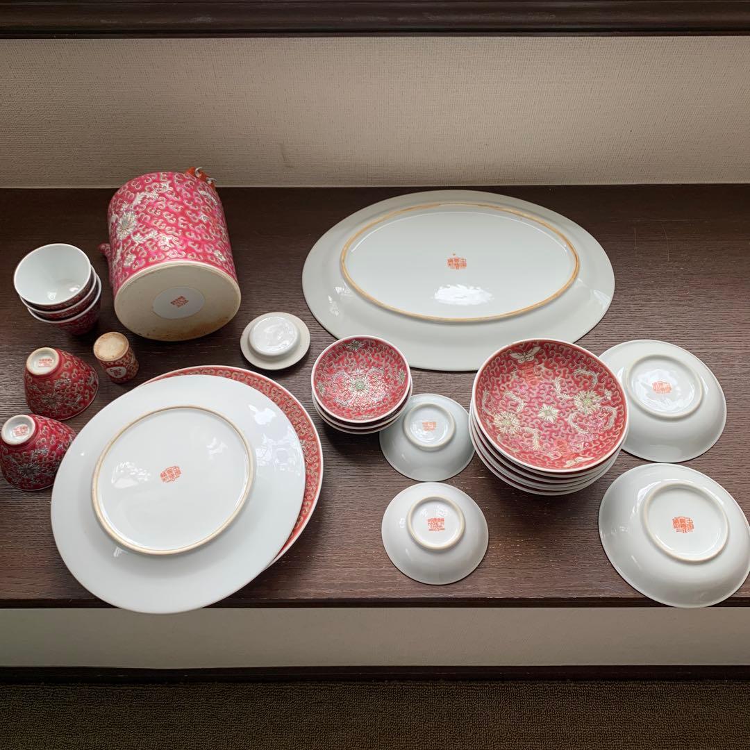 【直接取引限定】景徳鎮② 22セット　茶器　食器　中華料理