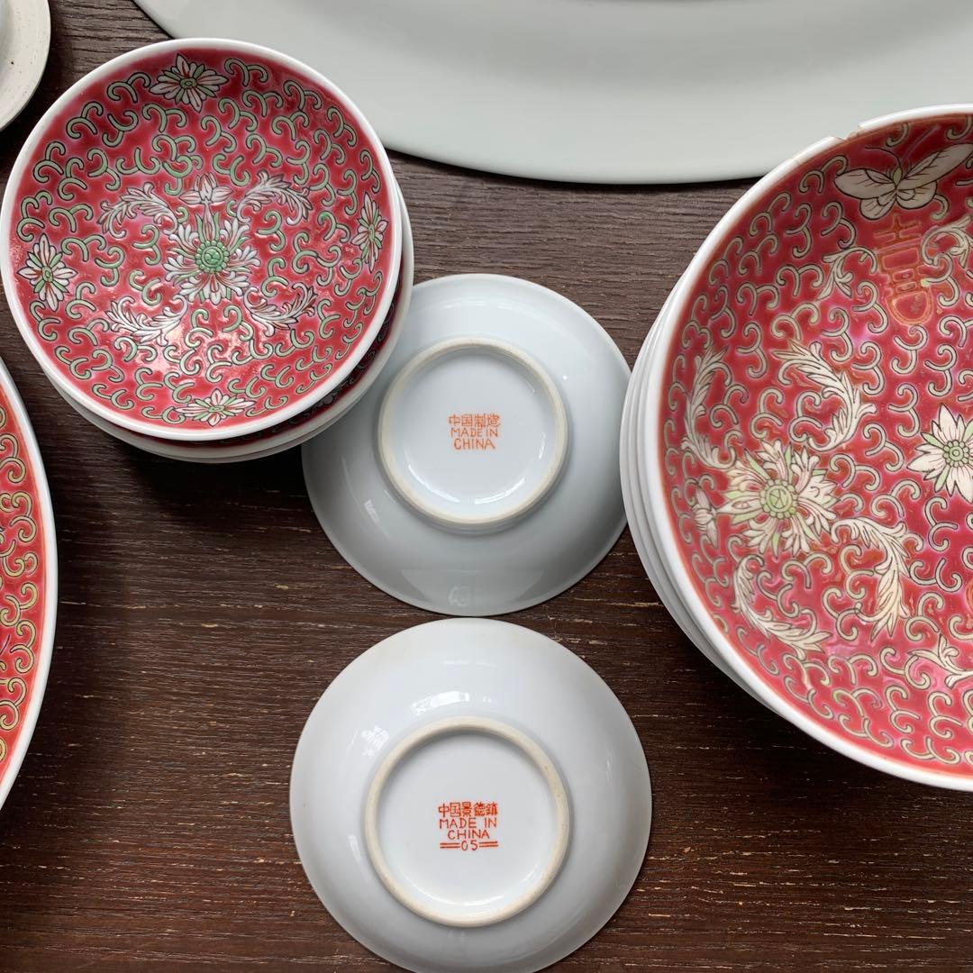 【直接取引限定】景徳鎮② 22セット　茶器　食器　中華料理