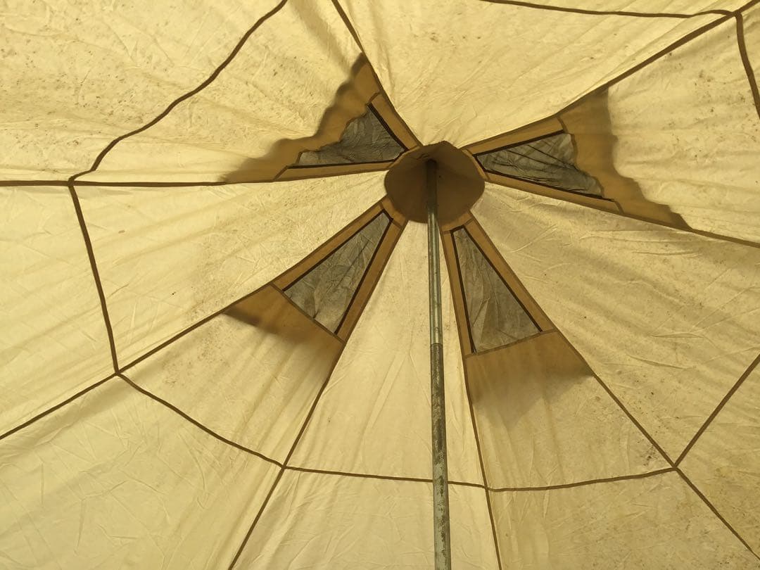 DOD タケノコテント ベージュ 大きな窓付き