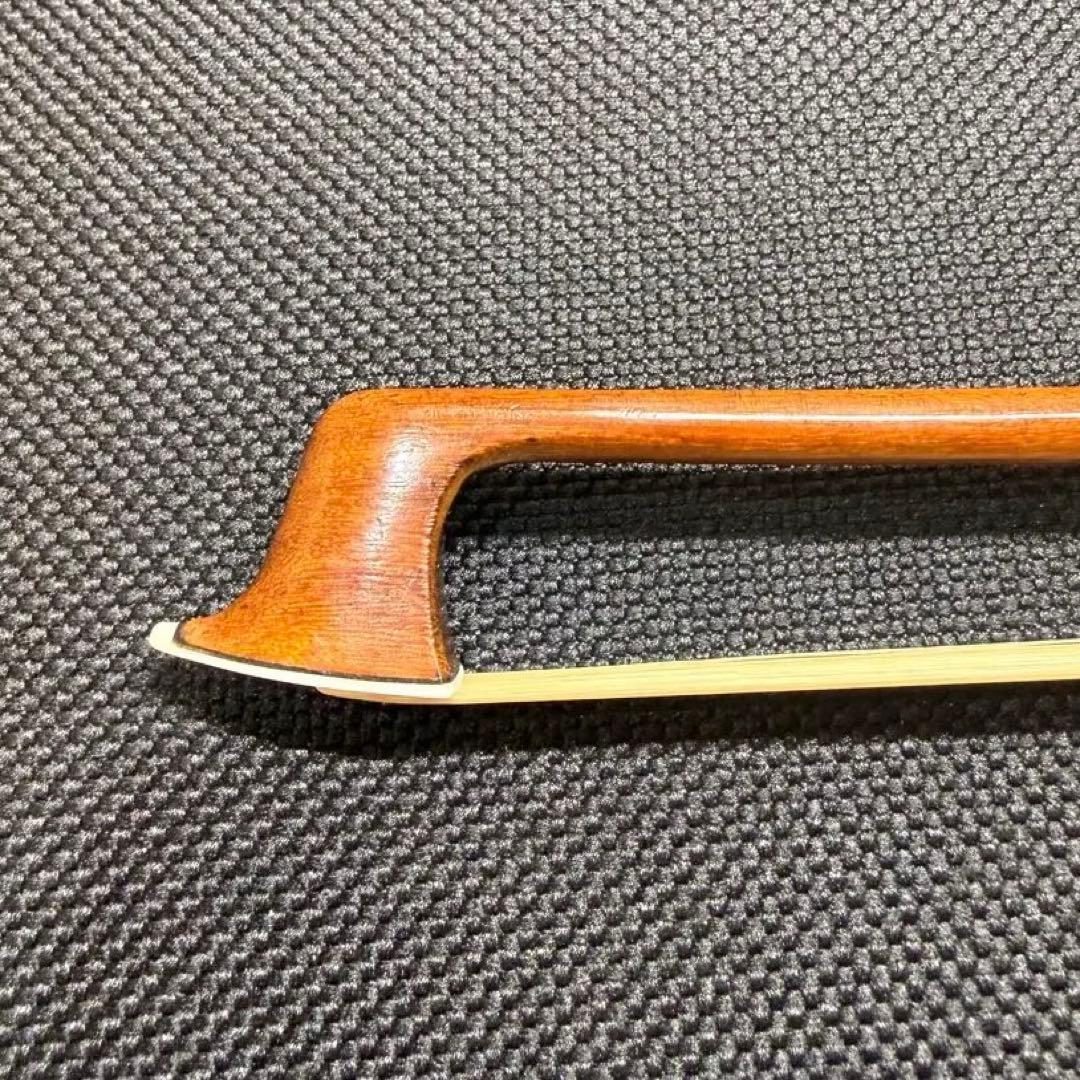【整備品】オールド バイオリン 弓 4/4 フェルナンブコ 刻印無 ヨーロッパ製