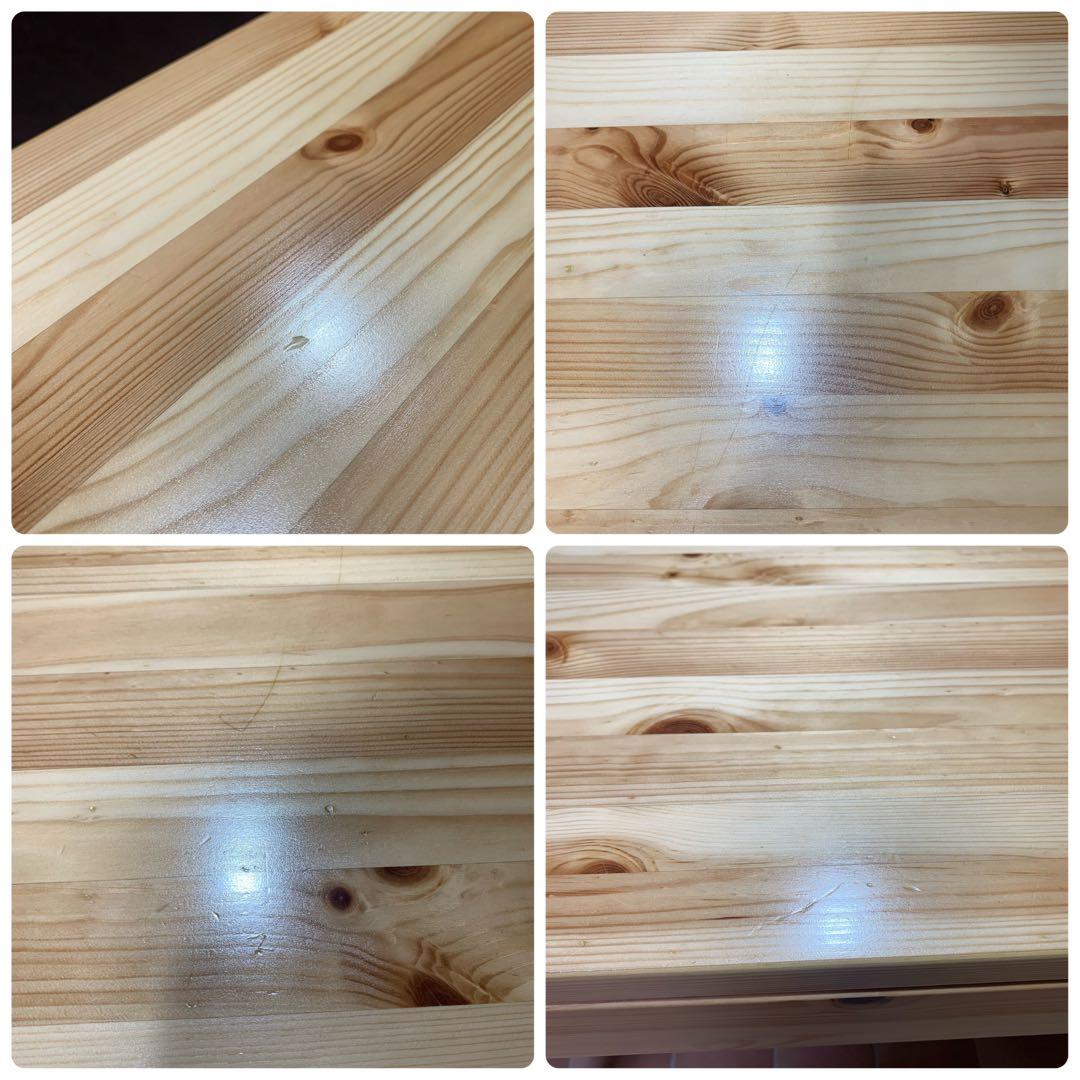 【天板ワックス処理済み】無印良品 パイン材デスク 幅86 リモートワーク 勉強机