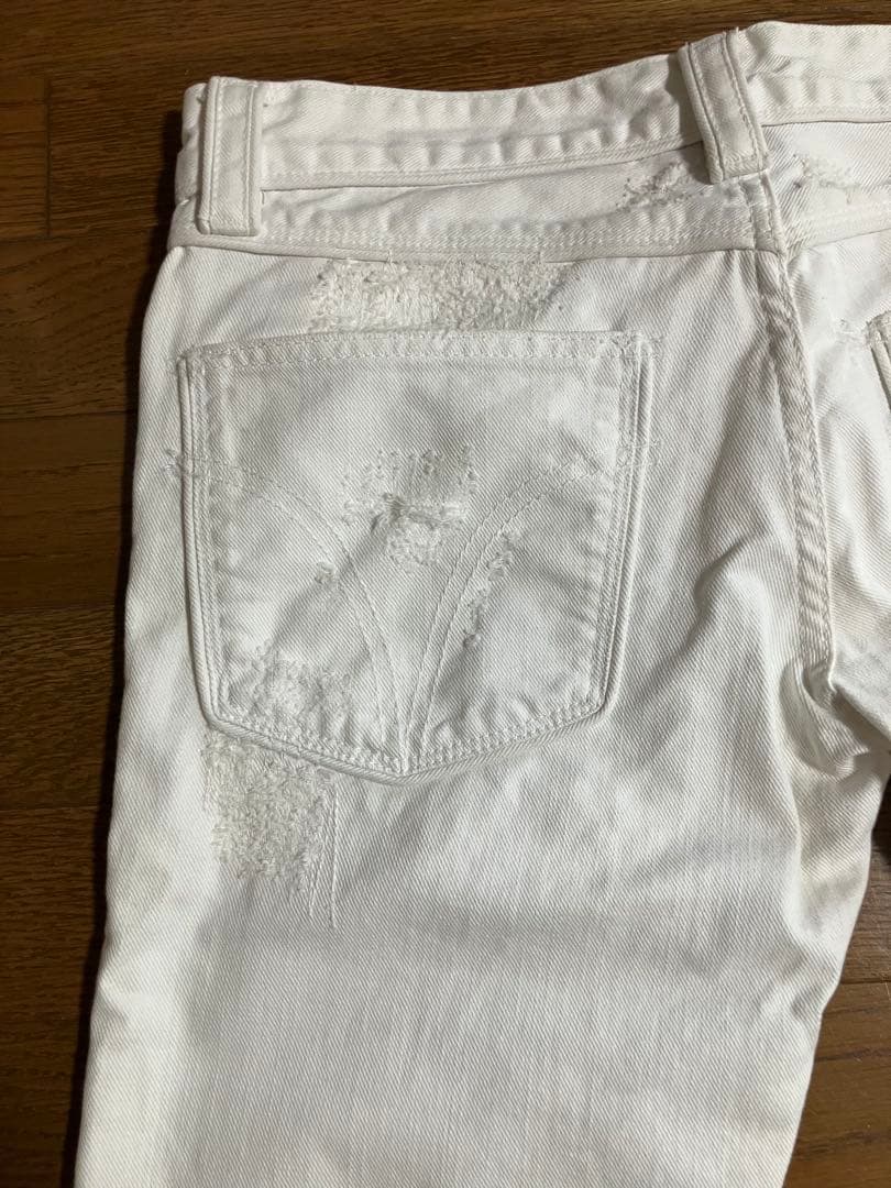 d&g dolce&gabbana white denim pants