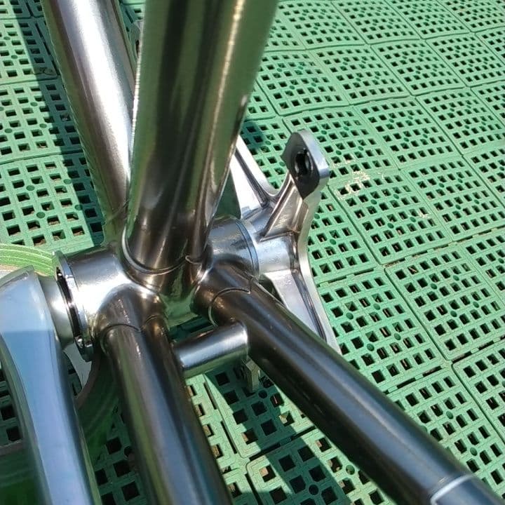 トラックレーサーフレーム アンカー競輪ピスト身長175センチ程度 皮輪行袋おまけ