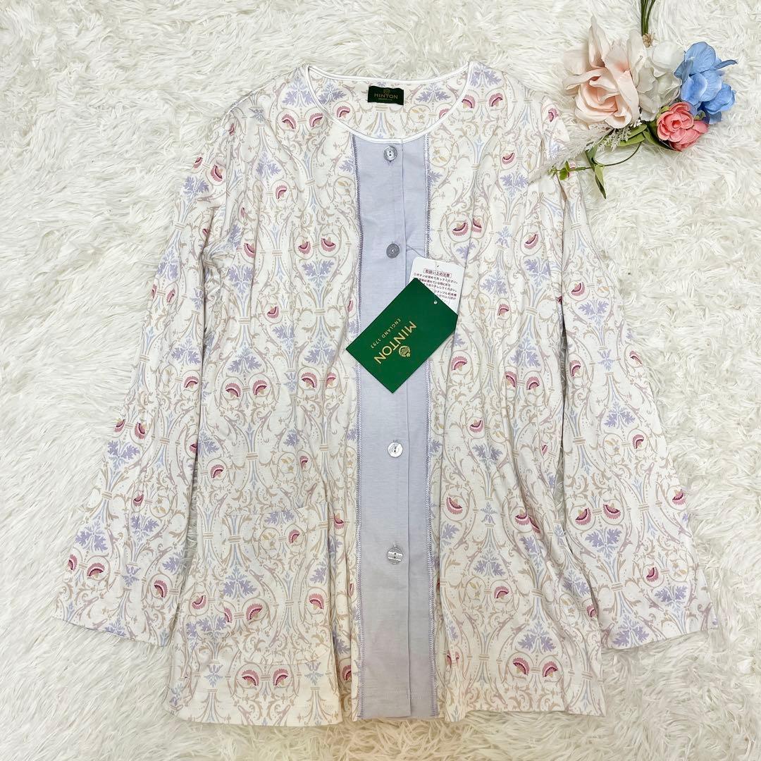 【未使用タグ付き✨】Wacoal MINTON 花柄 パジャマ L 日本製