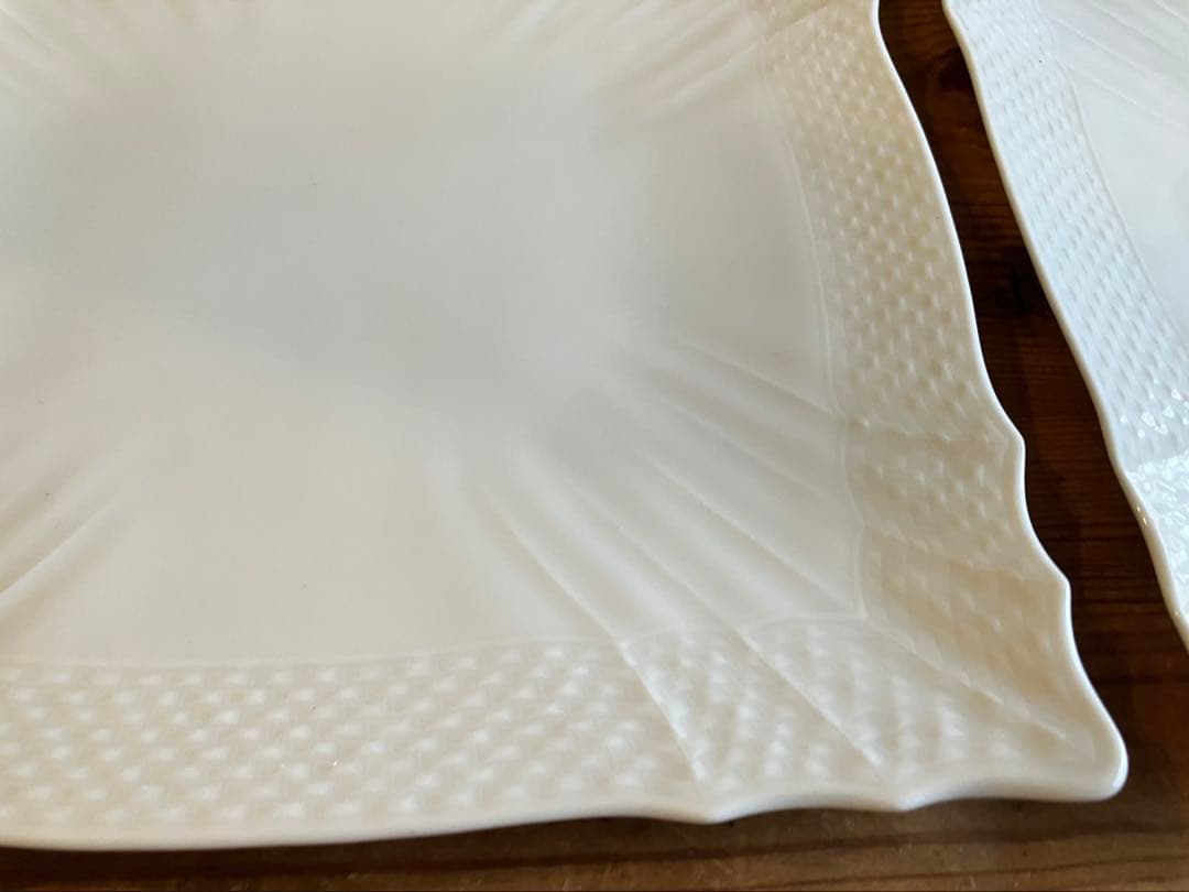 ジノリ ベッキオホワイト 22スクエアディッシュ×6 アウトレ