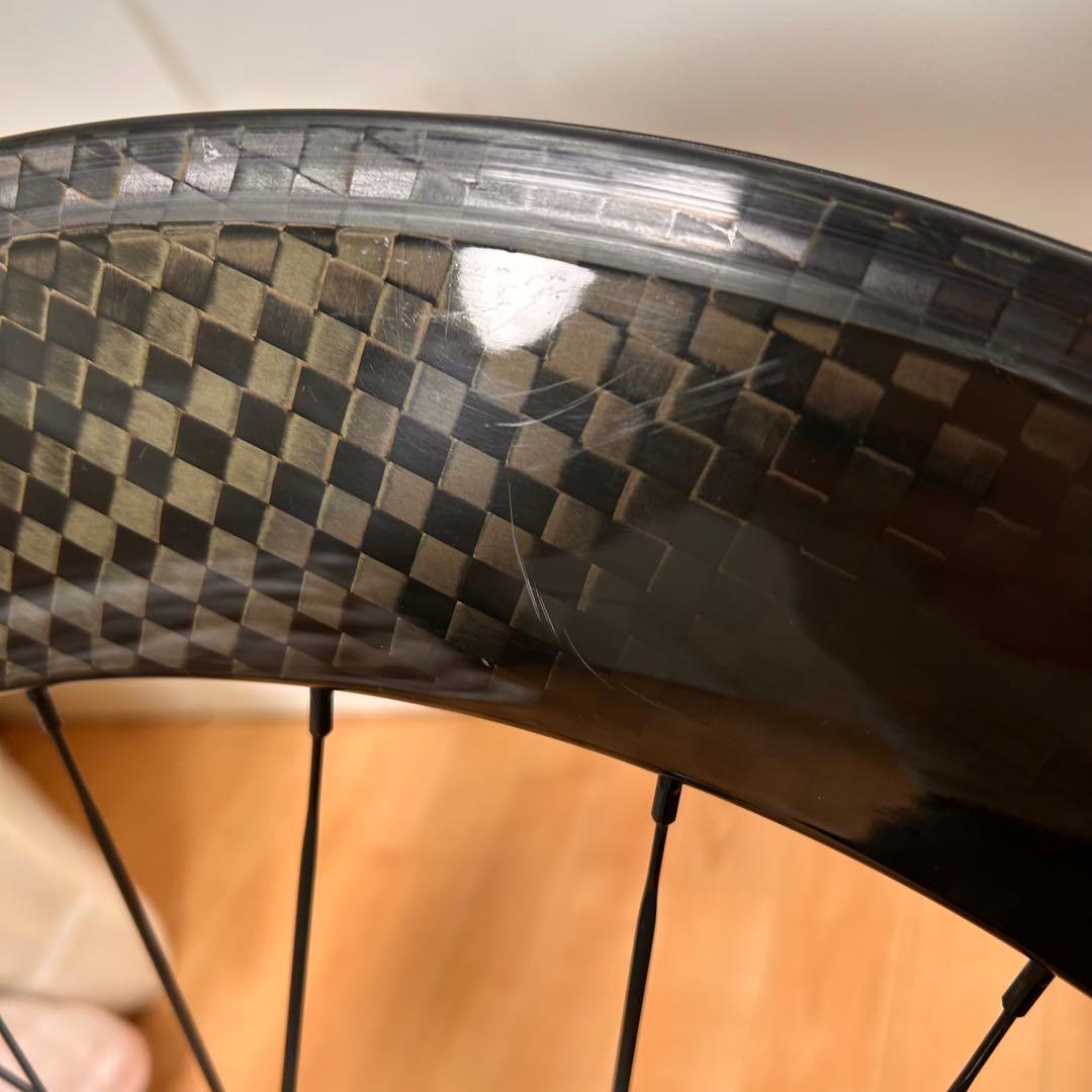 88mmカーボンホイール（リア）両切り　クリンチャー※オマケ付き