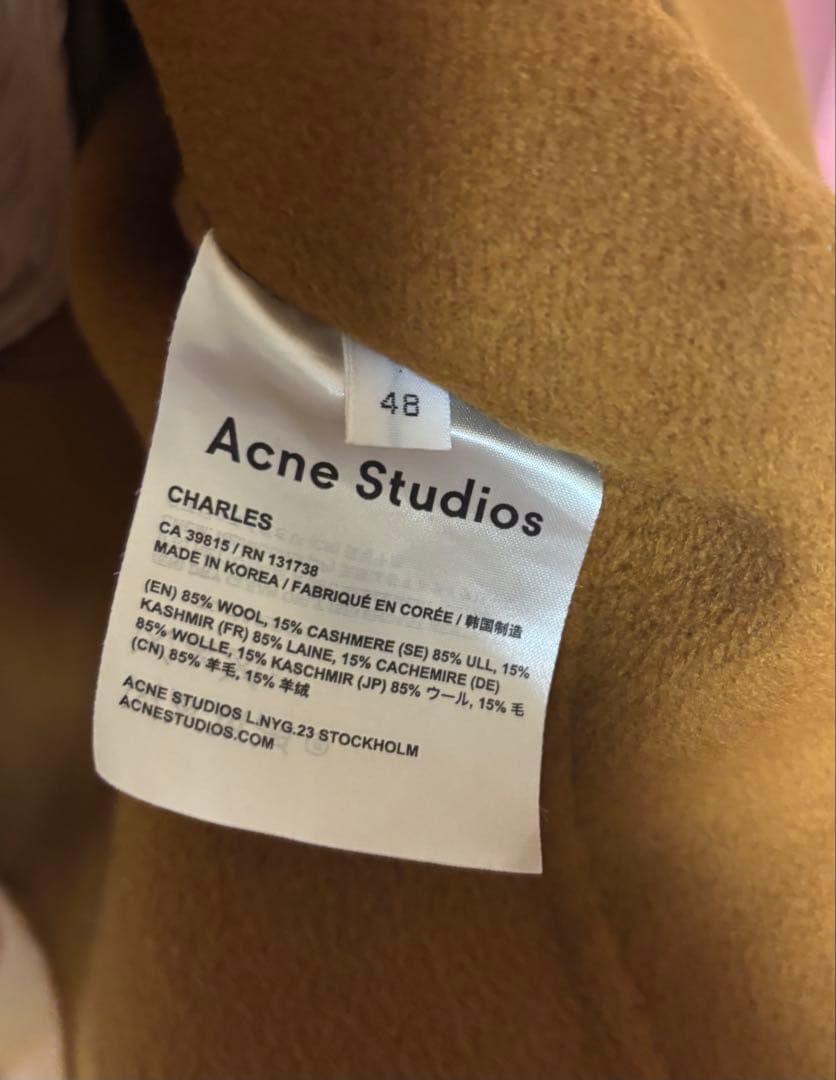 Acne Studios CHARLES チェスターコート 48