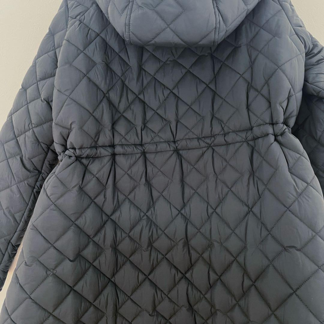 【three square】スリースクエア/キルティングロングコート/very