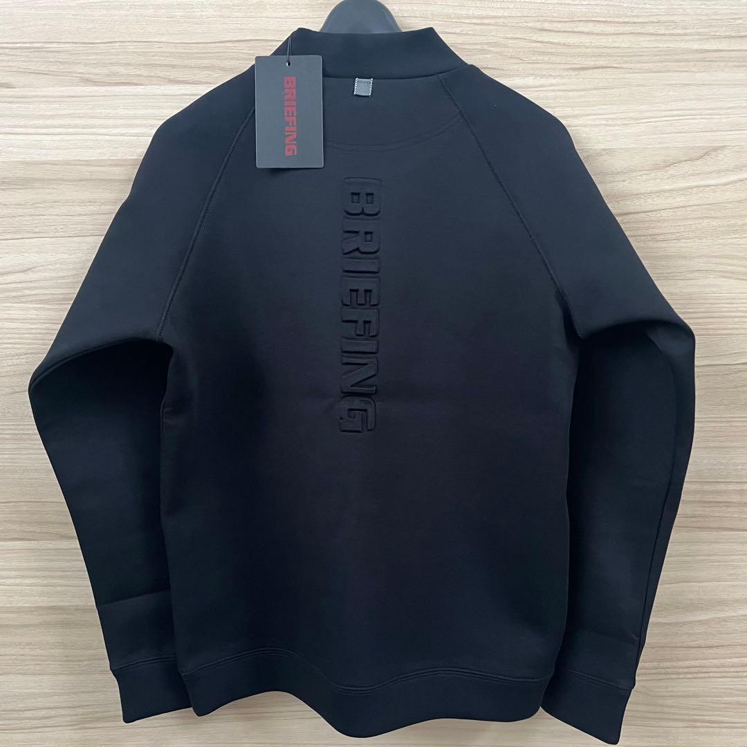 新品★28,600円 ブリーフィング 3Dロゴモックネック 厚手黒 レディースM