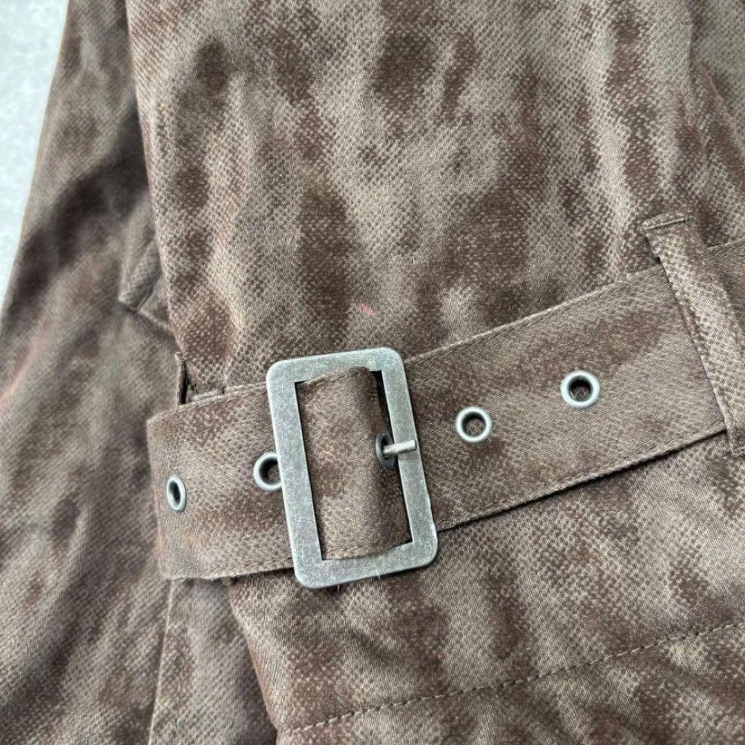 Y2K 00s 平成 fur coat brown L グランジ ギャル