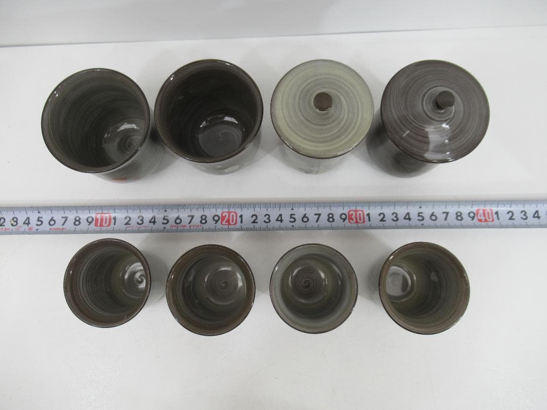 現川焼/臥牛窯 食器まとめ/珈琲碗皿/湯呑/小皿 他 N17