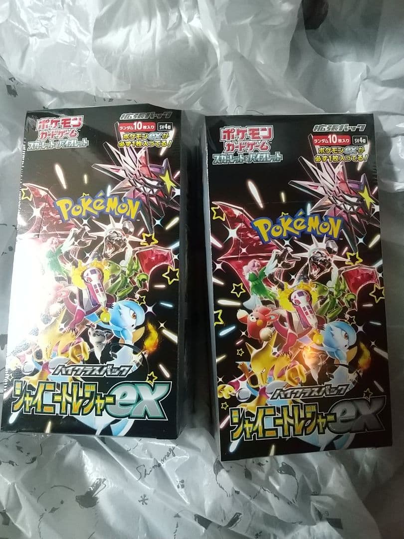 シャイニートレジャーex 2BOX シュリンク付き L108560212 - ポケモン