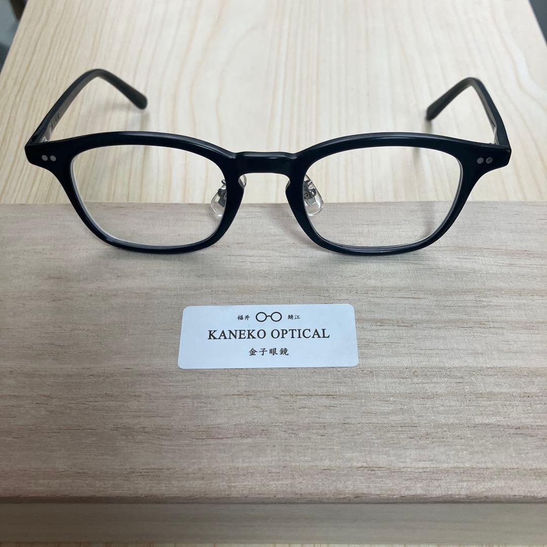 金子眼鏡　KC 11R BK ウェリントンフレーム　度付き
