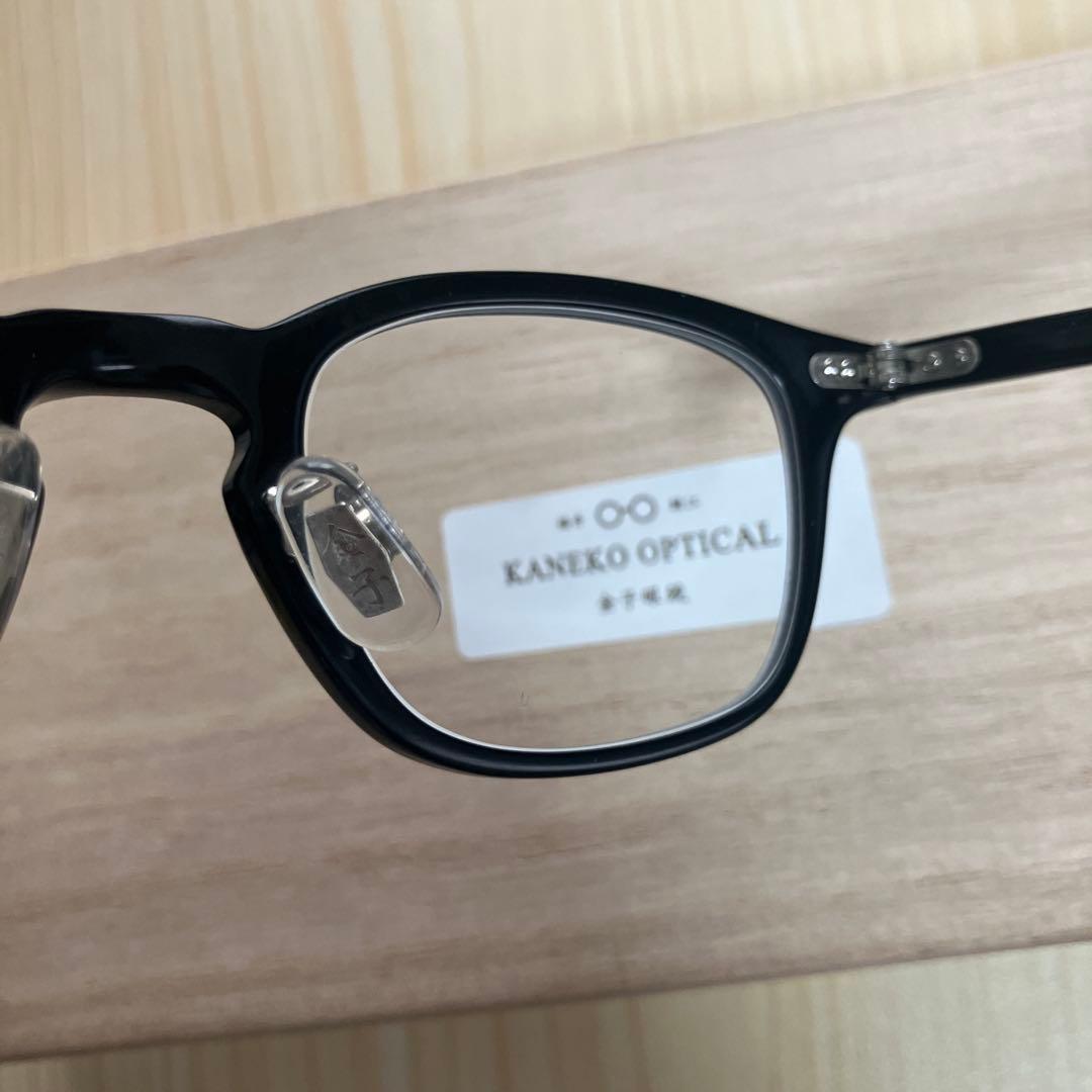 金子眼鏡　KC 11R BK ウェリントンフレーム　度付き