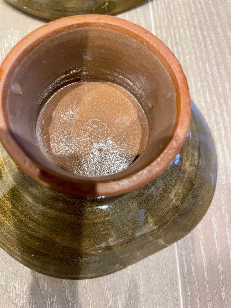 京焼き　清水焼き　陶あん窯　草花高台皿6枚