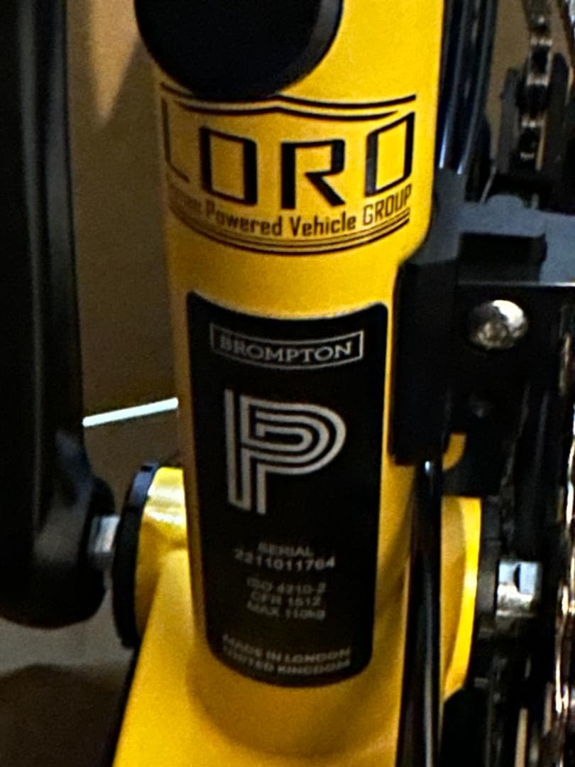 【今週限定】Brompton バンブルビーイエロー P-Line 国内30台限定