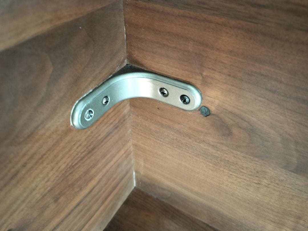 あや　レア 中棚付き ウォールナット 無垢 ローテーブル 板厚20mm