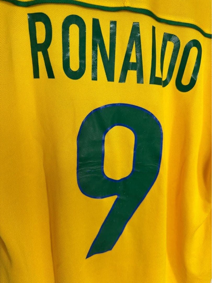 98年 ブラジル代表 ユニフォーム ホーム ナイキ NIKE ロナウド 9 UK