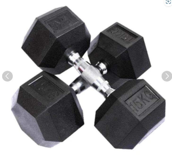 ヘキサゴンダンベル15kg　（六角ダンベル）★