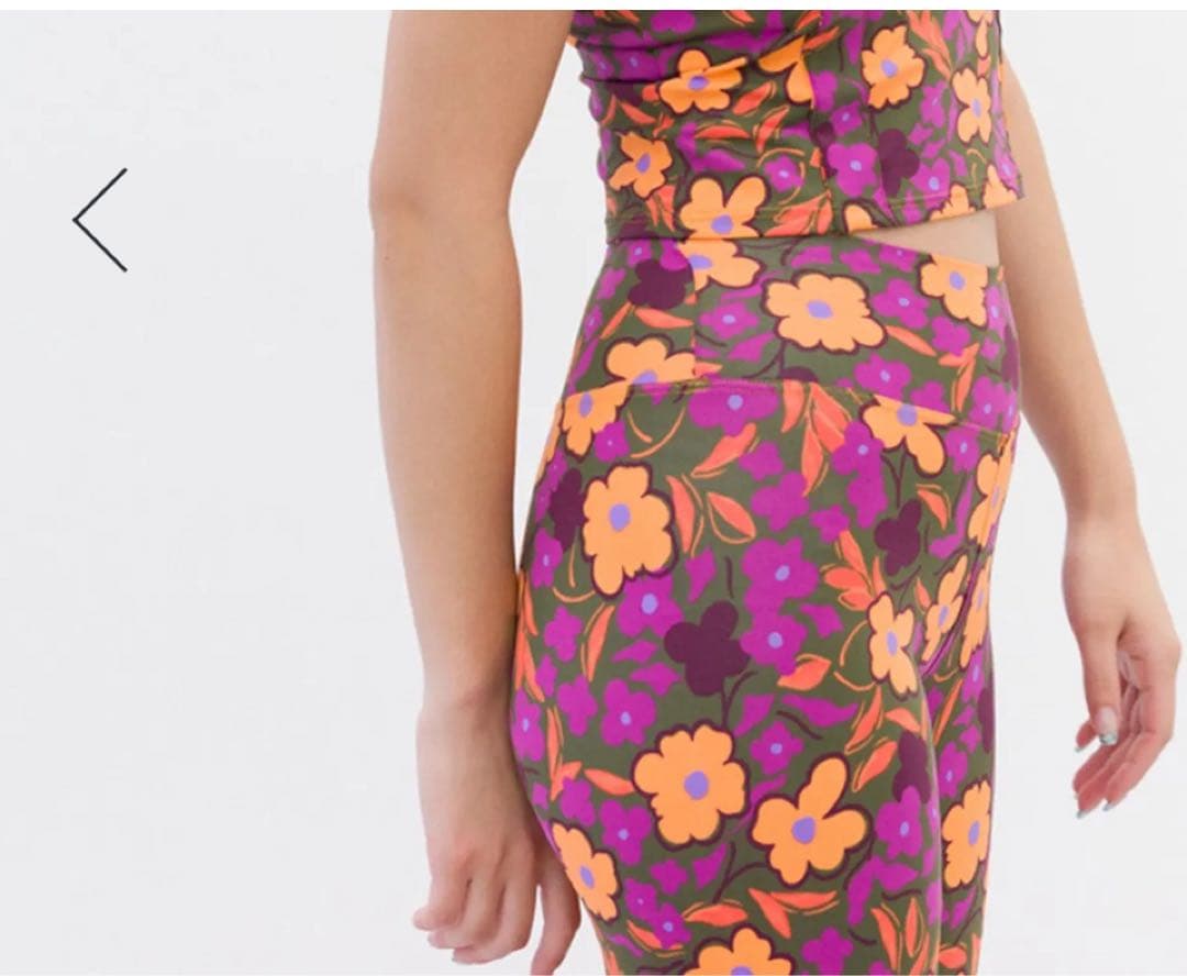 リンダワークス 花柄 ヨガパンツ M 新品