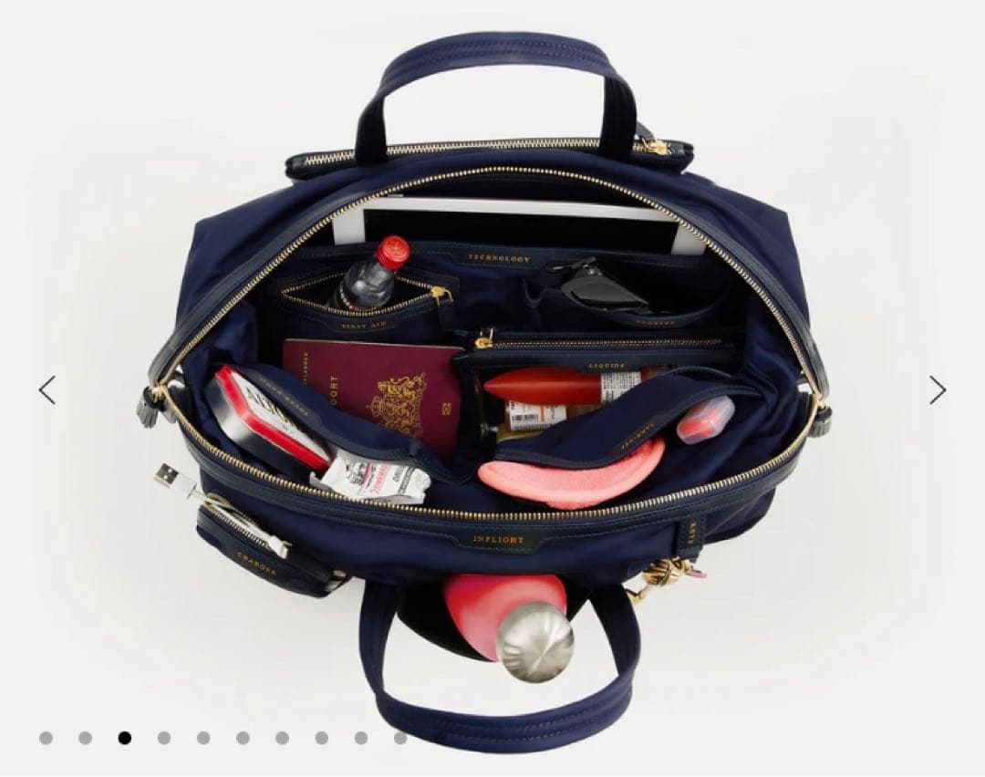 ◆完売品◆ANYA HINDMARCH◆インフライトバッグ◆ボストンバッグ